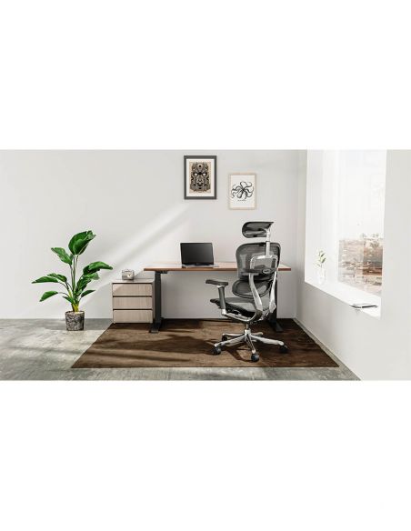 Крісло ERGOHUMAN ELITE 2 (EHE2-AB-HBM-F-5D-L), ергономічне, з тканинним сидінням