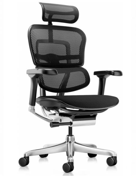 Крісло ERGOHUMAN ELITE 2 (EHE2-AB-HBM-F-5D-L), ергономічне, з тканинним сидінням