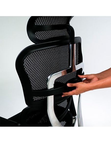 Крісло ERGOHUMAN ELITE 2 (EHE2-AB-HBM-F-5D-L), ергономічне, з тканинним сидінням