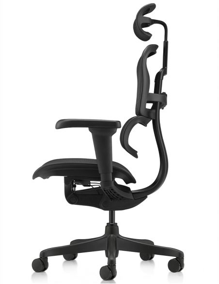 Крісло ERGOHUMAN ULTRA ALL BLACK (EHU-BB-HAM-4D, сітка T-168-B1 BLACK), ергономічне