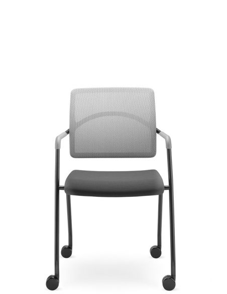 Крісло LD SEATING ARCUS 250-N1, RU60 для відвідувачів, на колесах