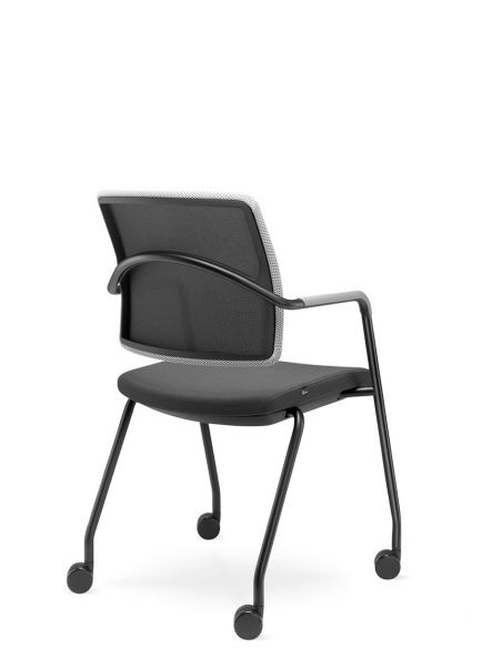 Крісло LD SEATING ARCUS 250-N1, RU60 для відвідувачів, на колесах