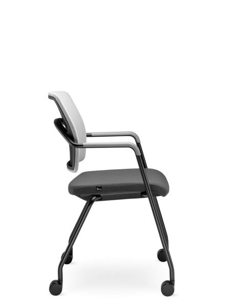 Крісло LD SEATING ARCUS 250-N1, RU60 для відвідувачів, на колесах