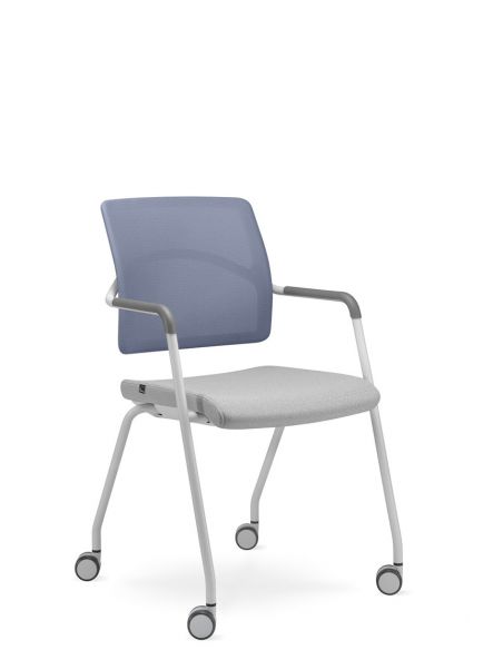 Крісло LD SEATING ARCUS 251-N8, RU60 для відвідувачів, на колесах