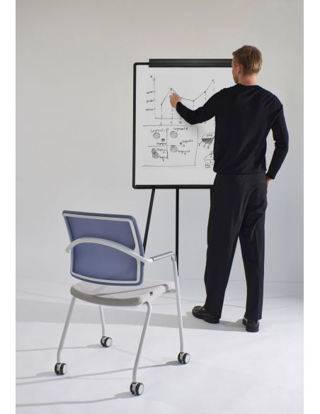 Крісло LD SEATING ARCUS 251-N8, RU60 для відвідувачів, на колесах