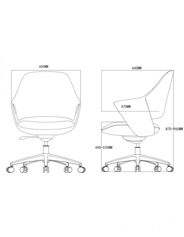 Конференц-крісло KRESLALUX ZENN GREY,...