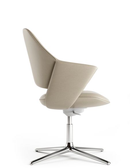 Конференц-крісло KRESLALUX ZENN KHAKI, шкіряне