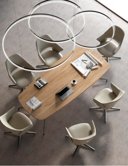 Конференц-крісло KRESLALUX ZENN YELLOW, шкіряне