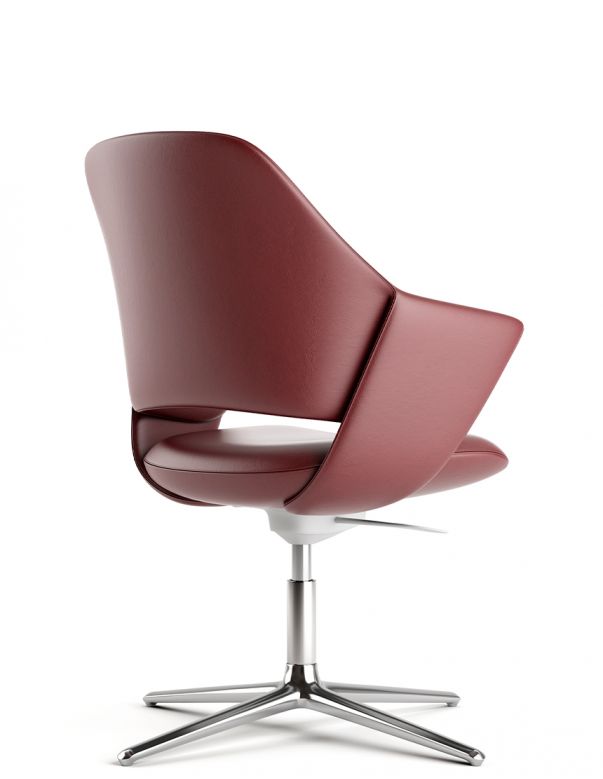 Конференц-крісло KRESLALUX ZENN RED,...