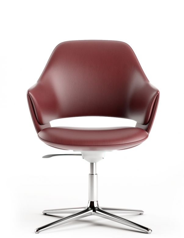 Конференц-крісло KRESLALUX ZENN RED,...