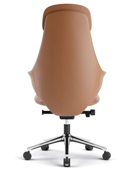 Крісло KRESLALUX AKIRA ORANGE для керівника, шкіряне