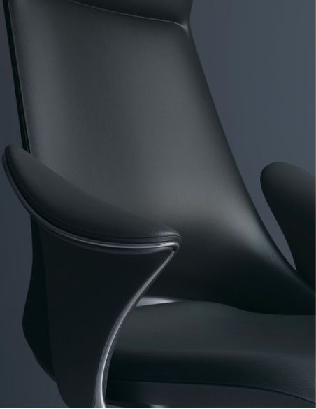 Крісло KRESLALUX PRIME-ON DARK BLUE для керівника, шкіряне