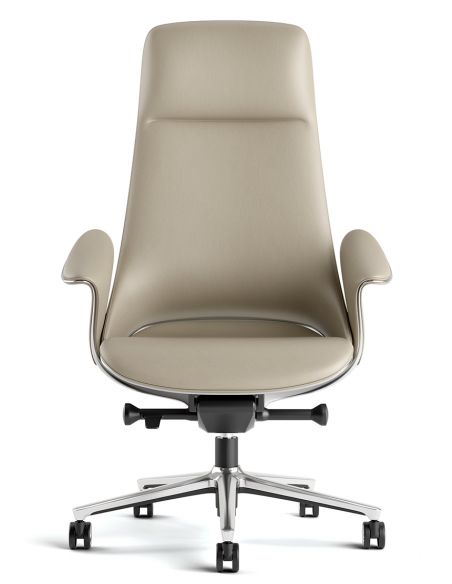 Крісло KRESLALUX PRIME-ON KHAKI для керівника, шкіряне