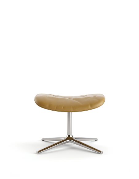 Лаунж-крісло KRESLALUX PRIME-ON-M YELLOW, шкіряне