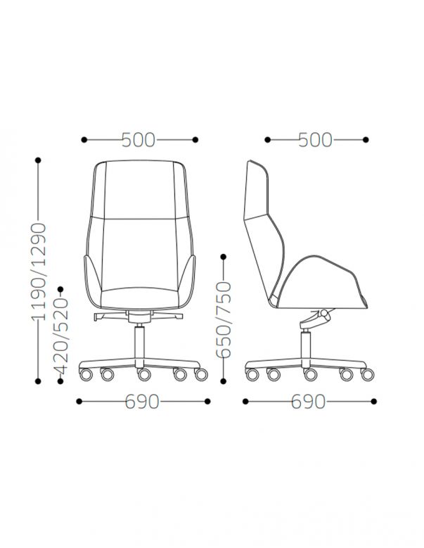 Крісло VAGHI SUONI для керівника,...