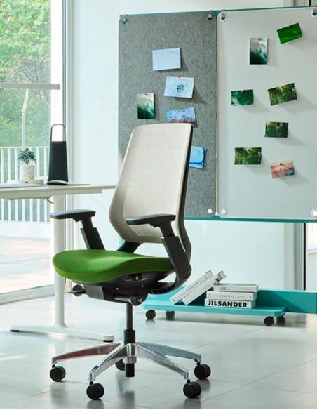 Крісло OKAMURA ABILIS CB LIME GREEN для оператора