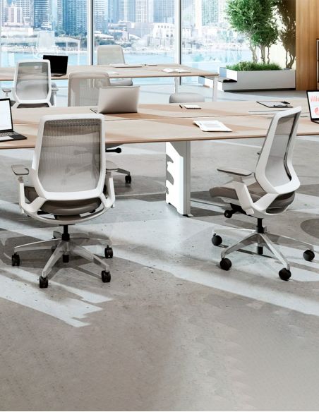 Крісло OKAMURA ABILIS FB LIGHT GREY для оператора