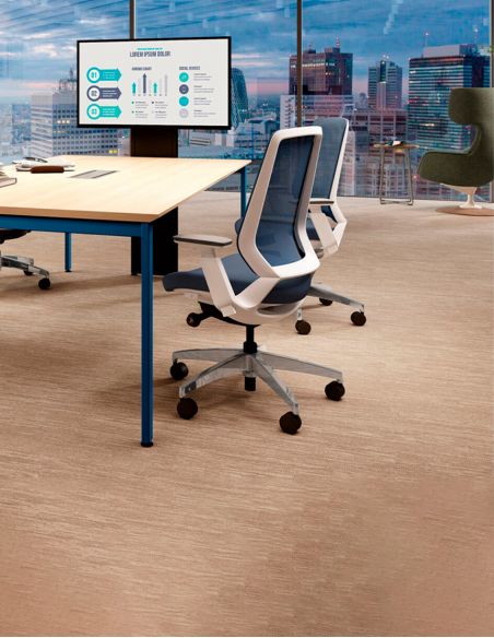 Крісло OKAMURA ABILIS FB MEDIUM BLUE для оператора