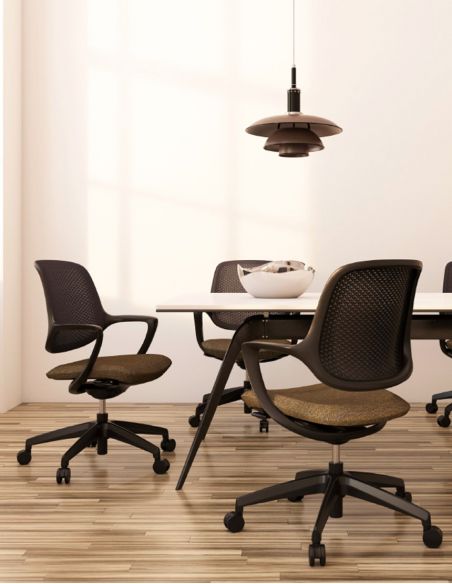 Крісло KRESLALUX NIRO-D01 BLACK, для відвідувача