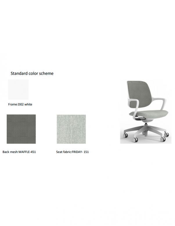 Крісло KRESLALUX NIRO-D02 WHITE, для...