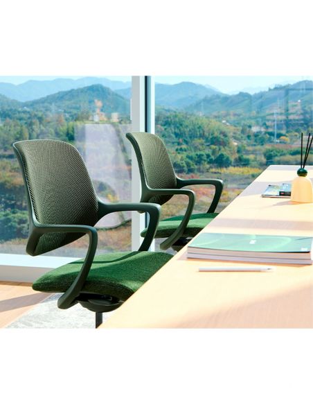 Крісло KRESLALUX NIRO-D34 GREEN, для відвідувача