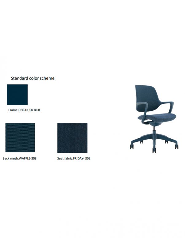 Крісло KRESLALUX NIRO-D36 BLUE, для...