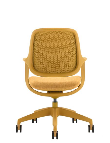 Крісло KRESLALUX NIRO-D37 YELLOW, для відвідувача