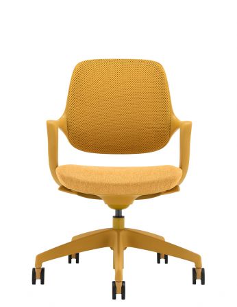 Крісло KRESLALUX NIRO-D37 YELLOW, для відвідувача 2