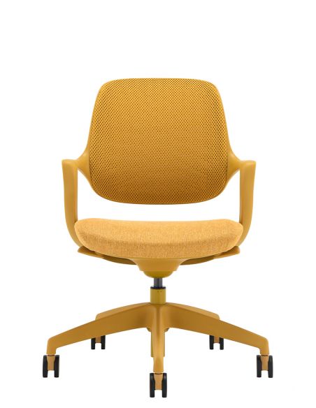 Крісло KRESLALUX NIRO-D37 YELLOW, для відвідувача