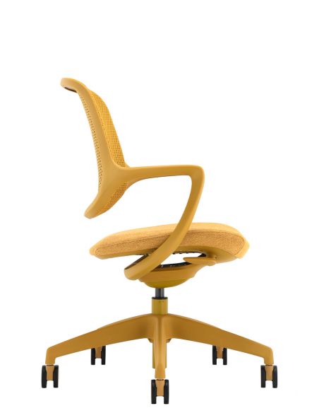 Крісло KRESLALUX NIRO-D37 YELLOW, для відвідувача