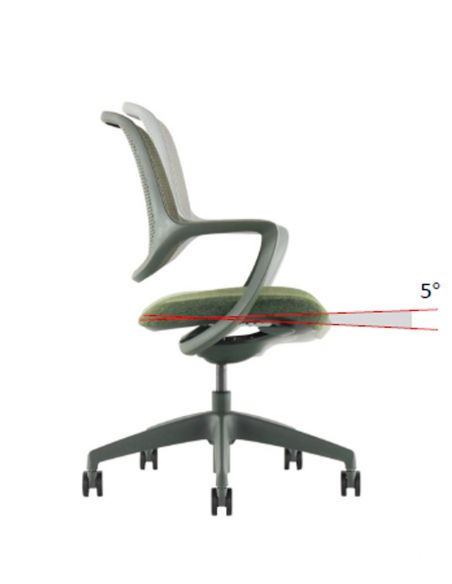 Крісло KRESLALUX NIRO-D37 YELLOW, для відвідувача