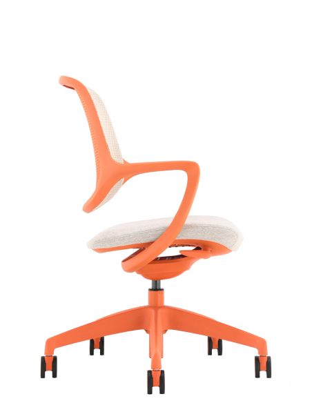 Крісло KRESLALUX NIRO-D38 ORANGE, для відвідувача