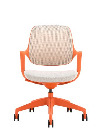 Крісло KRESLALUX NIRO-D38 ORANGE, для відвідувача 2