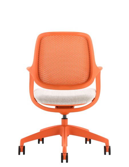 Крісло KRESLALUX NIRO-D38 ORANGE, для відвідувача