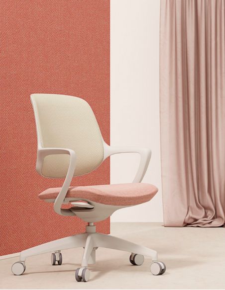 Крісло KRESLALUX NIRO-D38 ORANGE, для відвідувача