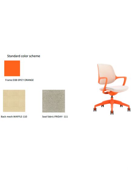 Крісло KRESLALUX NIRO-D39 MOCHA PEACH, для відвідувача