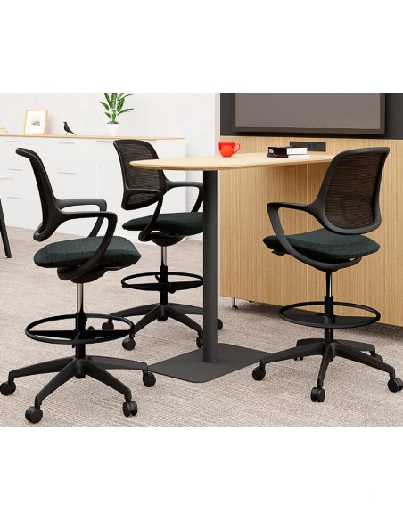 Барне крісло KRESLALUX BARSTOOL NIRO-D01 BLACK