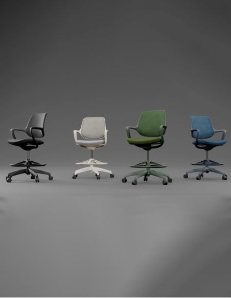 Барне крісло KRESLALUX BARSTOOL NIRO-D01 BLACK