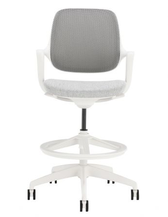 Барне крісло KRESLALUX BARSTOOL NIRO-D02 WHITE 2