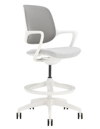 Барне крісло KRESLALUX BARSTOOL NIRO-D02 WHITE