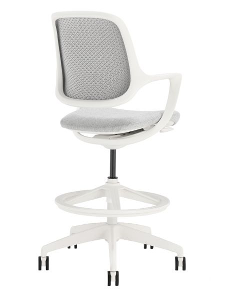 Барне крісло KRESLALUX BARSTOOL NIRO-D02 WHITE
