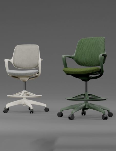 Барне крісло KRESLALUX BARSTOOL NIRO-D02 WHITE