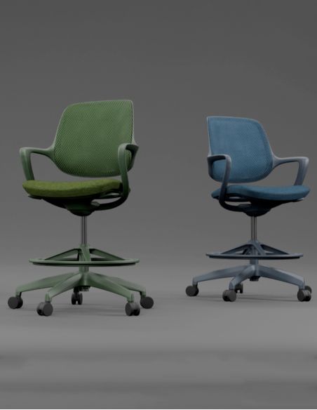 Барне крісло KRESLALUX BARSTOOL NIRO-D34 GREEN