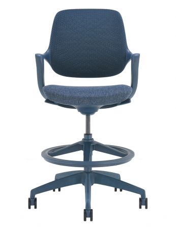 Барне крісло KRESLALUX BARSTOOL NIRO-D36 BLUE 2