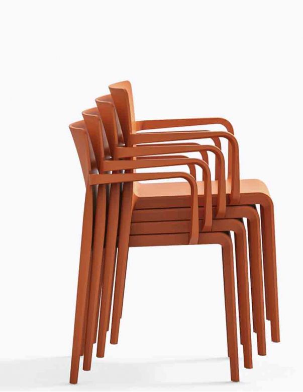 Стілець PEDRALI VOLT 675 Помаранчевий