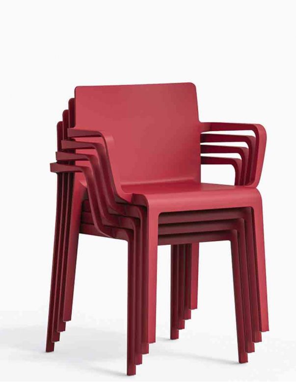 Стілець PEDRALI VOLT 675 Червоний