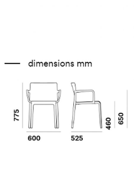 Стілець PEDRALI VOLT 675 Зелений