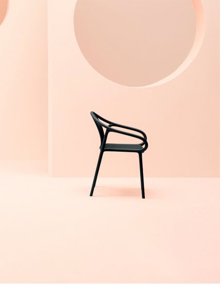 Стілець PEDRALI REMIND 3735 NE чорний