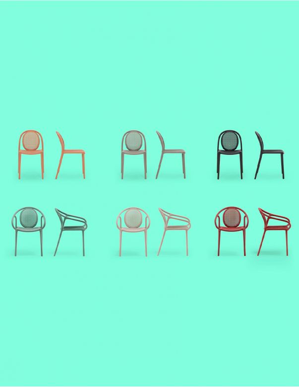 Стілець PEDRALI REMIND 3735 VE зелений