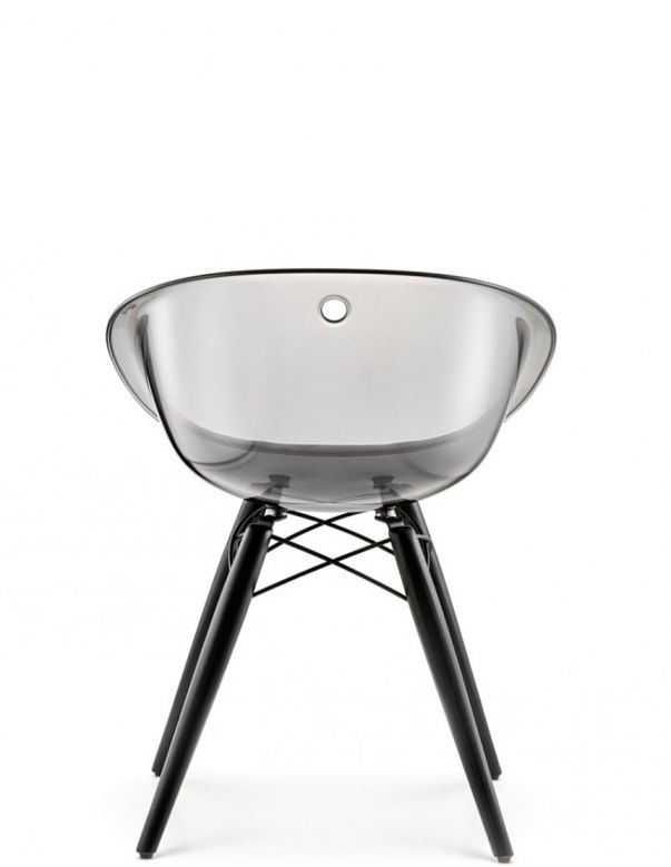 Стілець PEDRALI GLISS WOOD 905 Прозорий